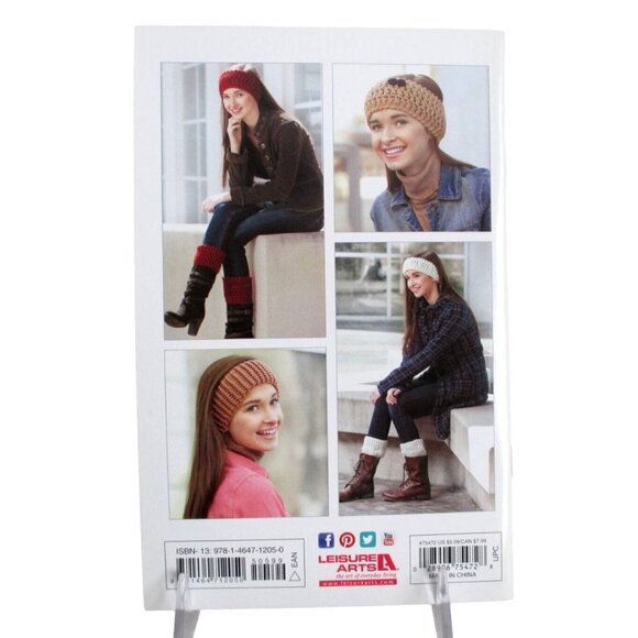 Boot Cuffs & Ear Warmers Crochet Pattern Book By Deborah Molnar - Leisure Arts - Picture 2 of 3